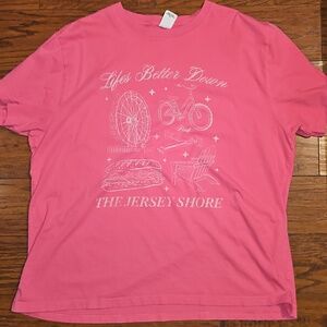 VS PINK! SS Pink Jersey Shore Tee Campus Tee